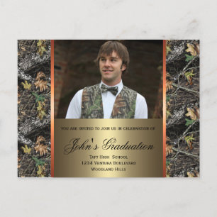 Carte postale Camo Photo Graduation