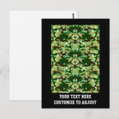 Carte Postale Camo vert (Devant / Derrière)