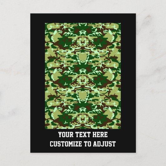 Carte Postale Camo vert (Devant)