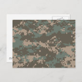 Carte Postale Camouflage ACU de l'armée (Devant / Derrière)