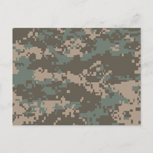 Carte Postale Camouflage ACU de l'armée (Devant)