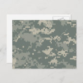 Carte Postale Camouflage ACU de l'armée (Devant / Derrière)