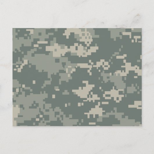 Carte Postale Camouflage ACU de l'armée (Devant)