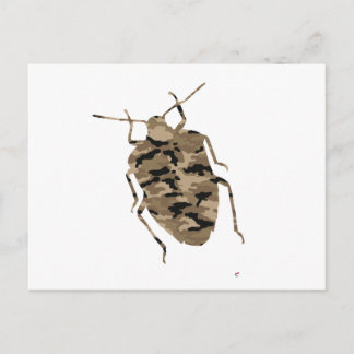 Carte Postale Camouflage Cockroach Silhouette