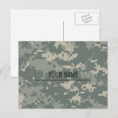 Carte Postale Camouflage d'ACU d'armée personnalisable (Devant / Derrière)