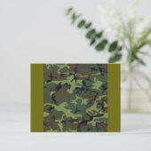 Carte Postale Camouflage de camouflage (Debout devant)