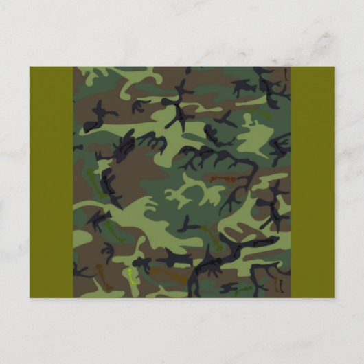 Carte Postale Camouflage de camouflage (Devant)