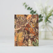 Carte Postale Camouflage de Fall Forest Bush (Debout devant)