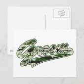 Carte Postale Camouflage de la salle militaire (Devant / Derrière)