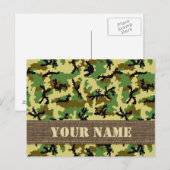 Carte Postale Camouflage des bois (Devant / Derrière)