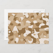 Carte Postale Camouflage du désert (Devant / Derrière)