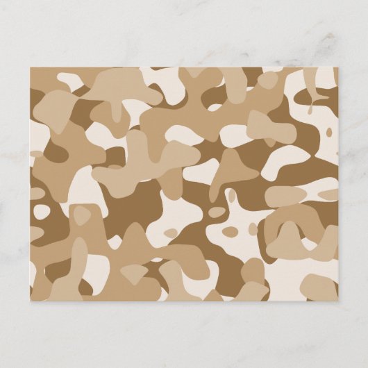 Carte Postale Camouflage du désert (Devant)