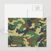 Carte Postale Camouflage militaire (Devant / Derrière)
