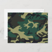 Carte Postale Camouflage militaire (Devant / Derrière)