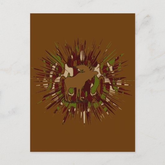 Carte Postale Camouflage Moose Break-out Camo (Devant)