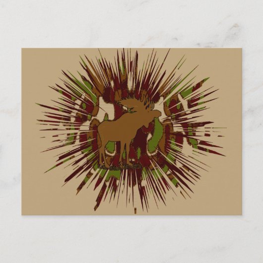 Carte Postale Camouflage Moose Break-out Camo (Devant)