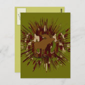 Carte Postale Camouflage Moose Break-out Camo (Devant / Derrière)