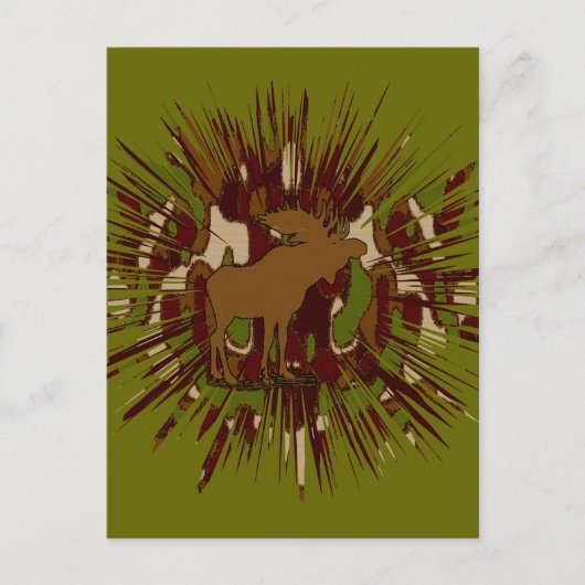 Carte Postale Camouflage Moose Break-out Camo (Devant)