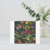 Carte Postale camouflage papillon (Debout devant)