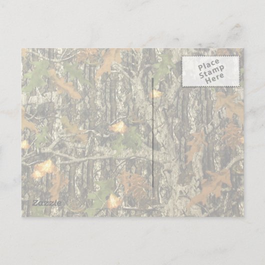 Carte postale Camouflage Photo Collage Enregistrer (Dos)