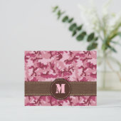 Carte Postale Camouflage rose (Debout devant)