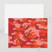 Carte Postale Camouflage rouge (Devant / Derrière)