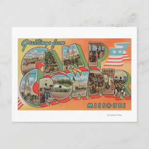 Carte Postale Camp Crowder, Missouri - Scènes de grandes lettres