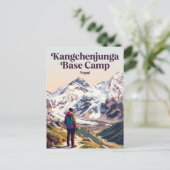 Carte Postale Camp de base de Kangchenjunga Népal (Debout devant)