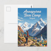 Carte Postale Camp de base de l'Annapurna Népal (Devant / Derrière)