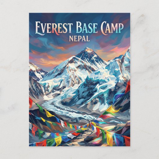 Carte Postale Camp de base de l'Everest Népal (Devant)