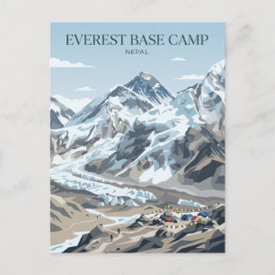 Carte Postale Camp de base de l'Everest Népal