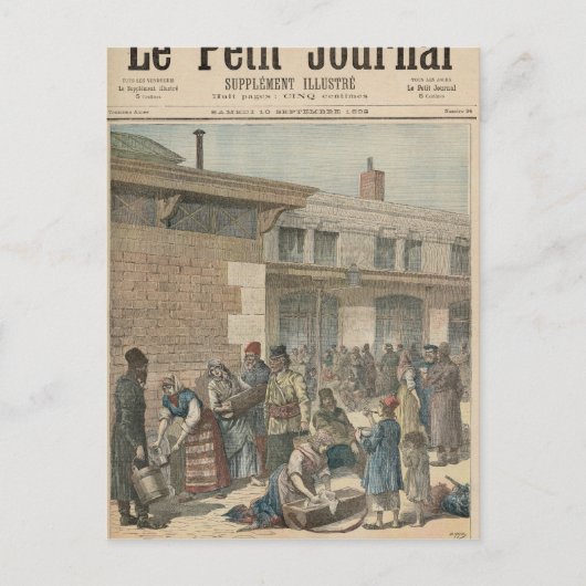 Carte Postale Camp de réfugiés juifs (Devant)