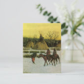 Carte Postale Camp de Sioux à Wounded Knee par John Hauser (Debout devant)