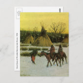 Carte Postale Camp de Sioux à Wounded Knee par John Hauser (Devant / Derrière)