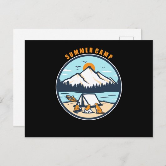 Carte Postale Camp d'été (Devant / Derrière)