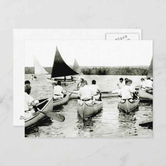Carte Postale Camp d'été des jeunes hommes 1925 (Devant / Derrière)