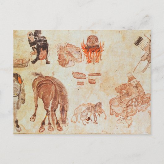 Carte Postale Camp nomade mongol, XVe siècle (Devant)