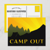 Carte Postale Camp Out Sunset Scene (Devant / Derrière)