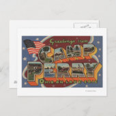 Carte Postale Camp Perry, Ohio - Lac Érié (Devant / Derrière)