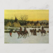 Carte Postale Camp Sioux à Wounded Knee par John Hauser (Devant)