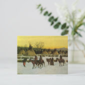 Carte Postale Camp Sioux à Wounded Knee par John Hauser (Debout devant)