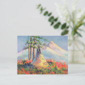 CARTE POSTALE CAMP TIPI D'ÉTÉ PAR SHARON SHARPE (Debout devant)