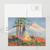 CARTE POSTALE CAMP TIPI D'ÉTÉ PAR SHARON SHARPE (Devant / Derrière)