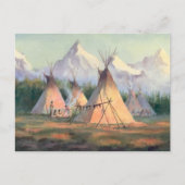 CARTE POSTALE CAMP TIPI INDIEN PAR SHARON SHARPE (Devant)