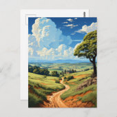 Carte Postale Campagne d'Angleterre (Devant / Derrière)