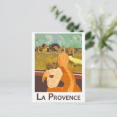 Carte Postale Campagne de Provence à travers la fenêtre du train (Debout devant)