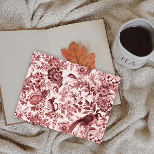 Carte Postale Campagne française classique Toile du Jouy