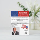 Carte Postale Campagne politique Élections Financement Dons (Debout devant)