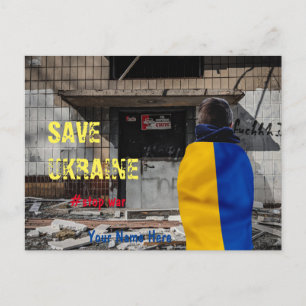 Carte Postale campagne pour mettre fin à la guerre en ukraine