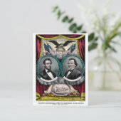 Carte Postale Campagne présidentielle Abraham Lincoln 1864 (Debout devant)